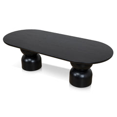 2.5m Dining Table | Full Black | Myka Home
