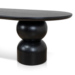 2.5m Dining Table | Full Black | Myka Home