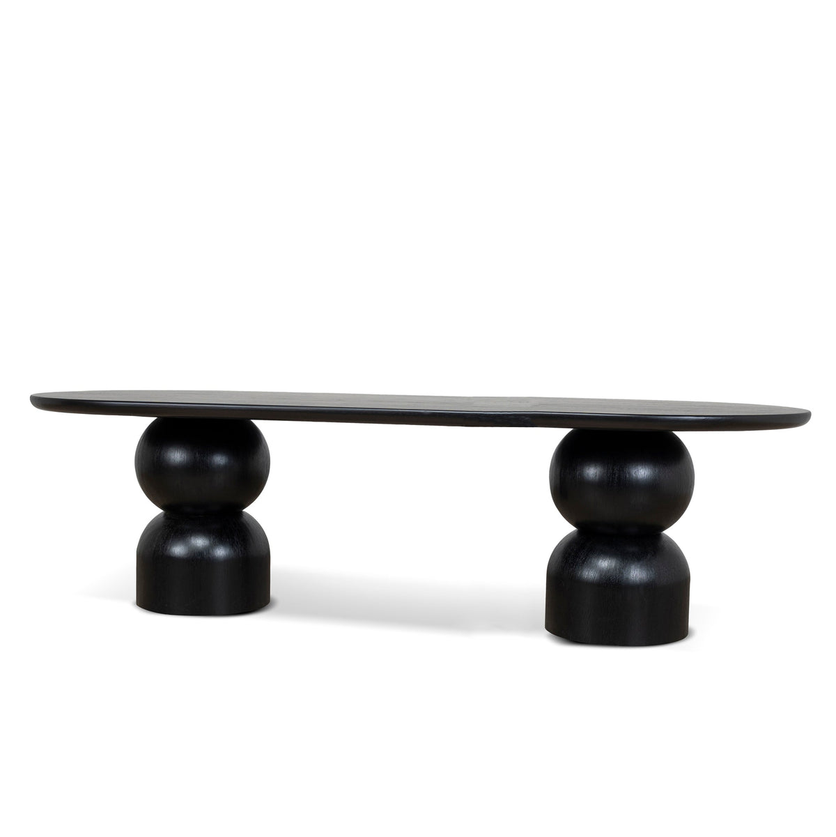 2.8m Dining Table | Full Black | Myka Home