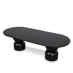 2.8m Dining Table | Full Black | Myka Home