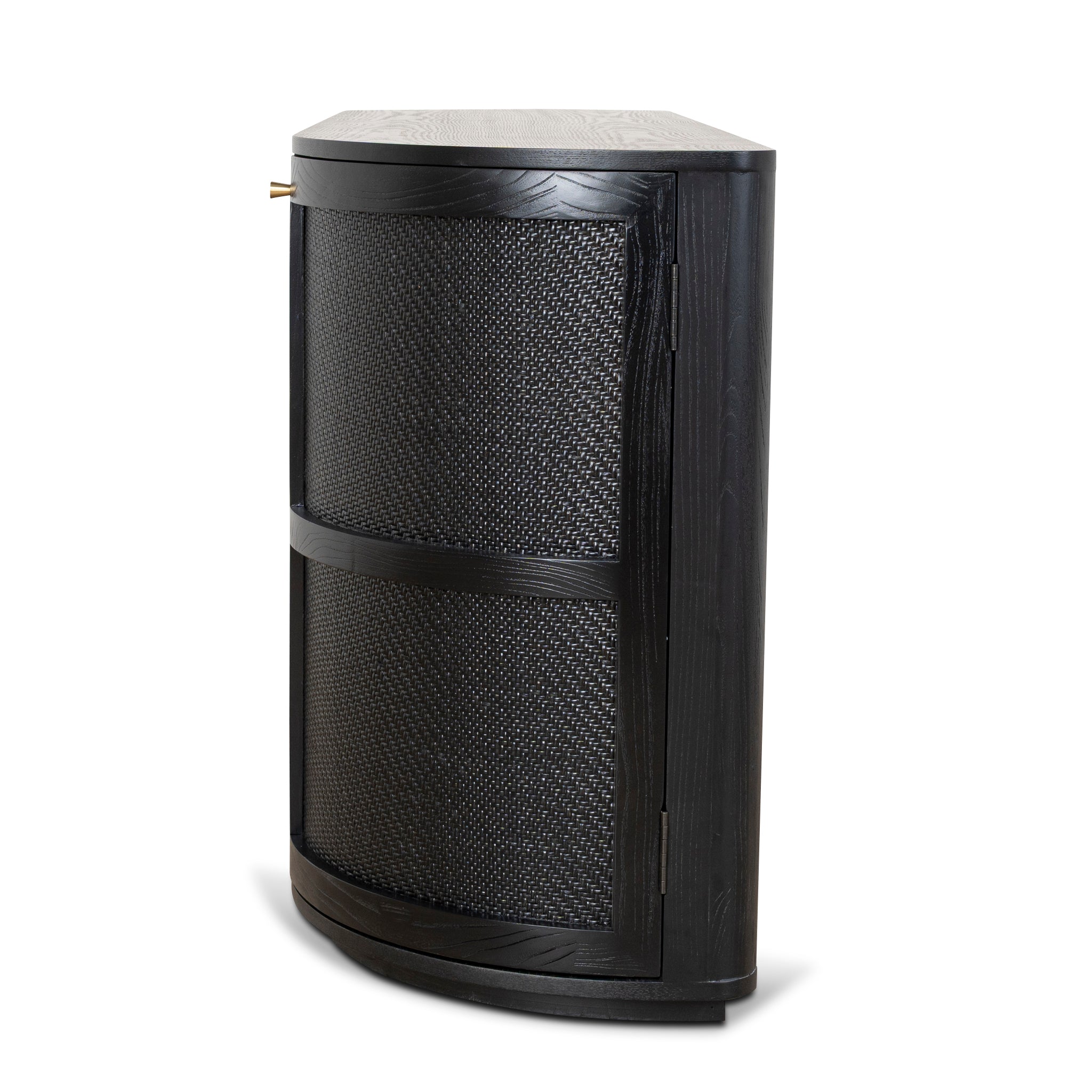 1.55M Rattan Home Office Desk | Full Black | Myka Home