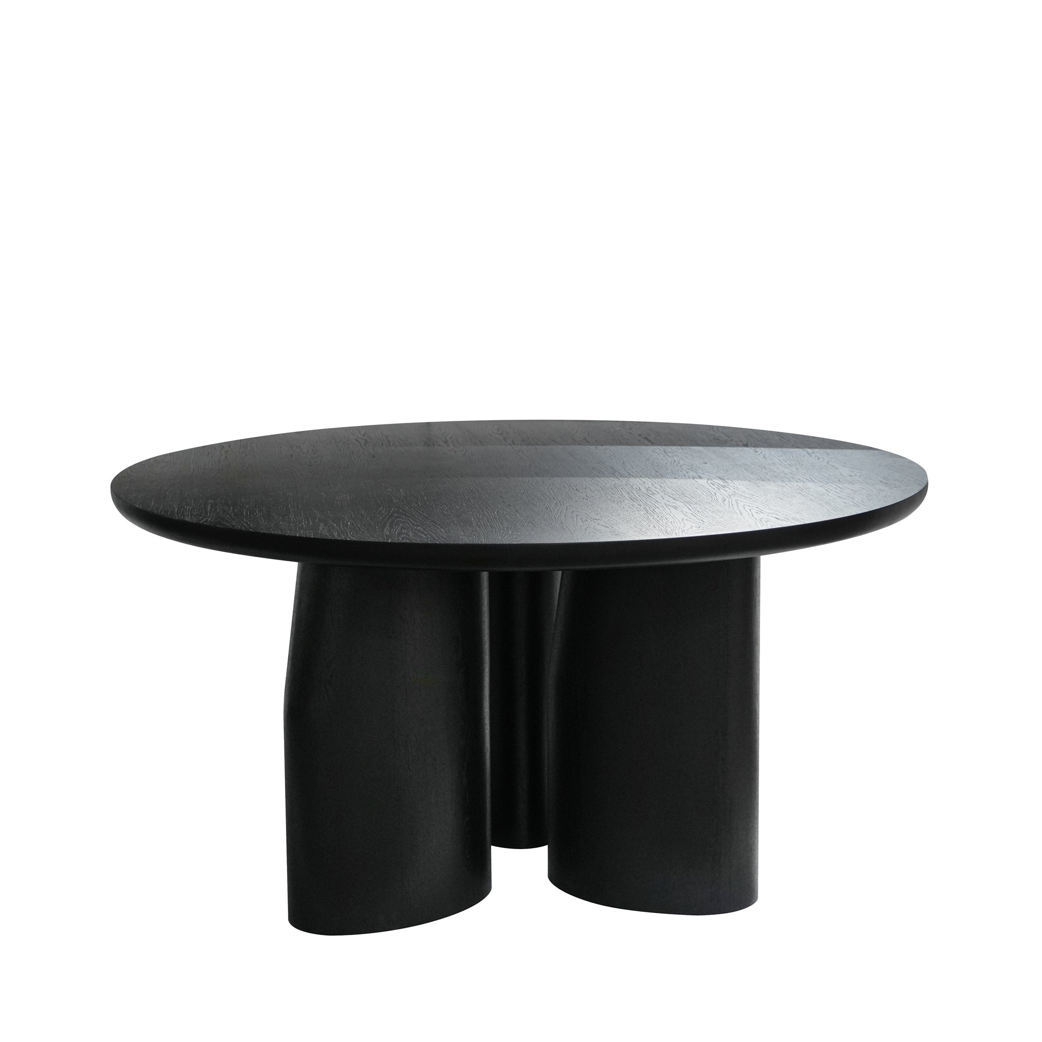 1.5M Round Dining Table | Full Black Oak | Myka Home