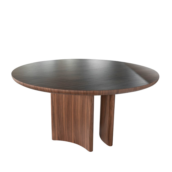 1.5M Round Dining Table | Walnut | Myka Home