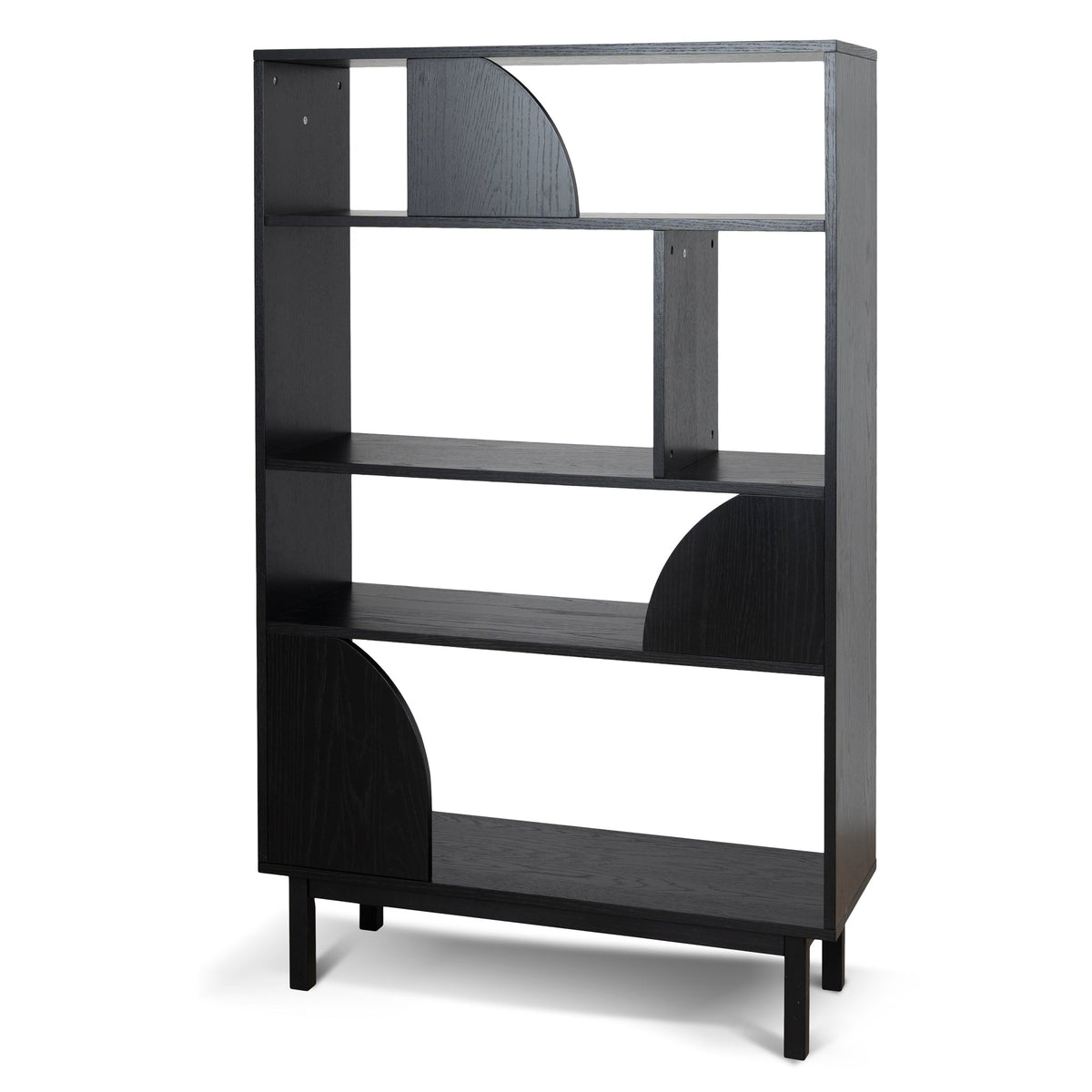160cm (H) Book Shelf | Full Black | Myka Home
