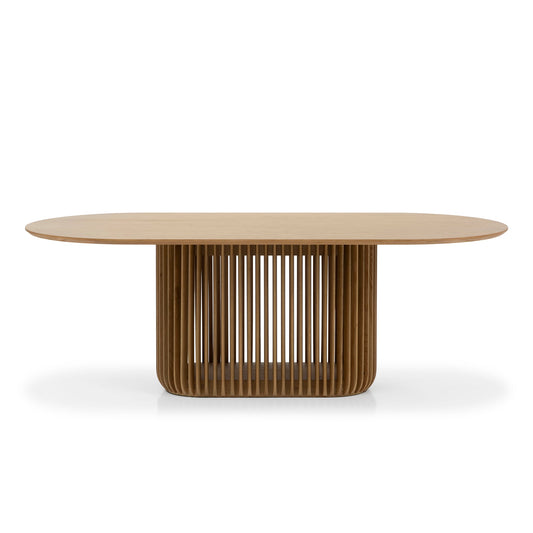 2.2m Oval Dining Table | Natural | Myka Home