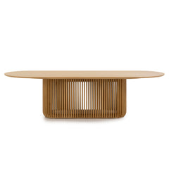 2.8m Oval Dining Table | Natural | Myka Home