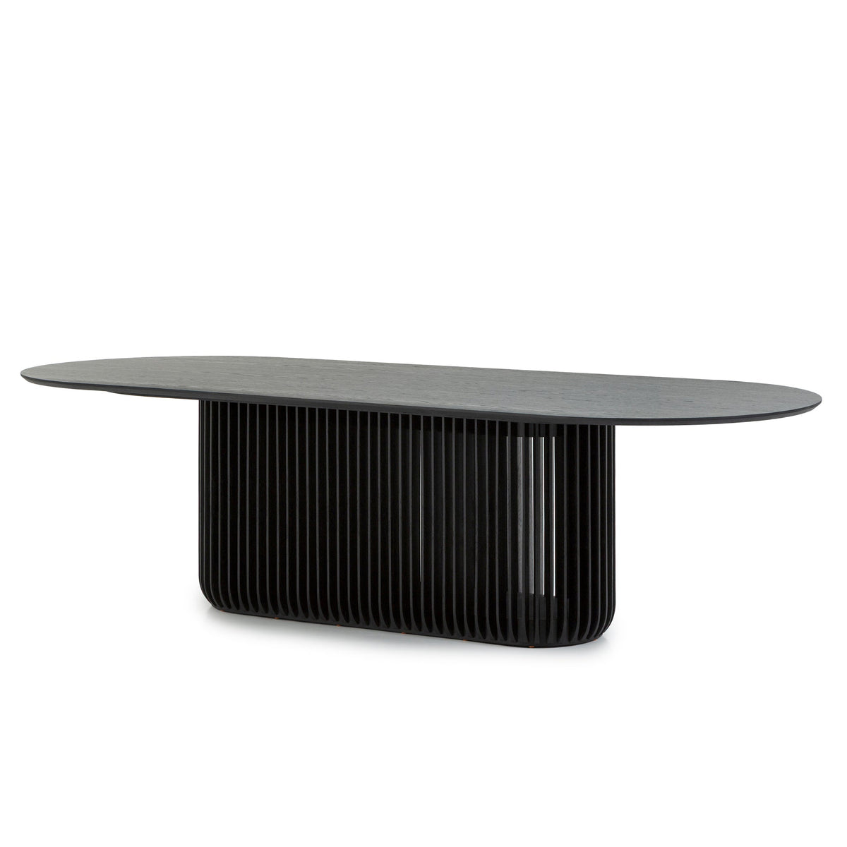 2.8m Oval Dining Table | Black Stain | Myka Home