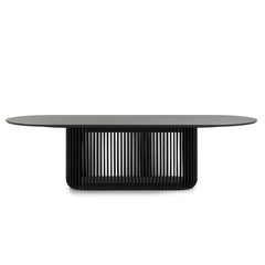 2.8m Oval Dining Table | Black Stain | Myka Home