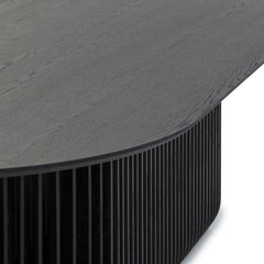 2.8m Oval Dining Table | Black Stain | Myka Home