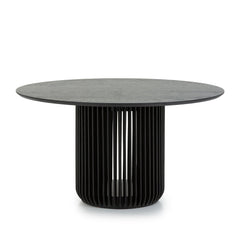 1.4m Round Dining Table | Black Stain | Myka Home