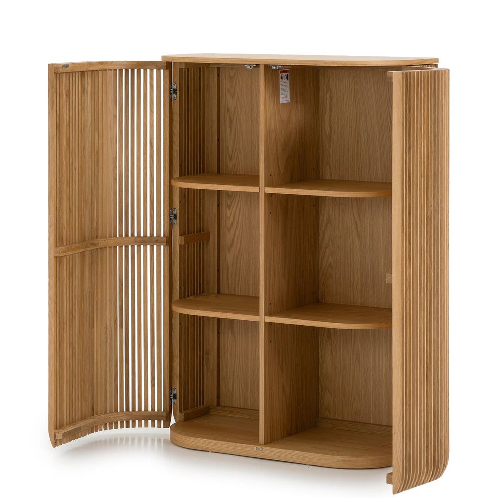1.35m (H) High Board Unit | Natural | Myka Home - View 4