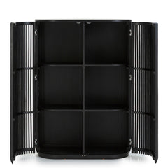 1.35m (H) High Board Unit | Black Stain | Myka Home