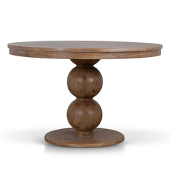 120cm Round Elm Dining Table | Natural | Myka Home