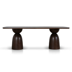 2.2m Elm Dining Table | Walnut | Myka Home