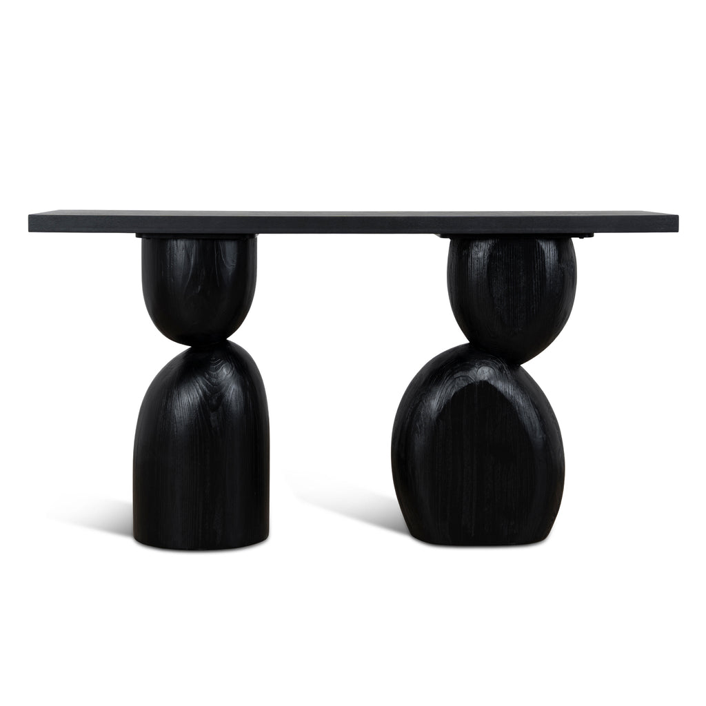 160cm Elm Console Table | Full Black | Myka Home - View 2