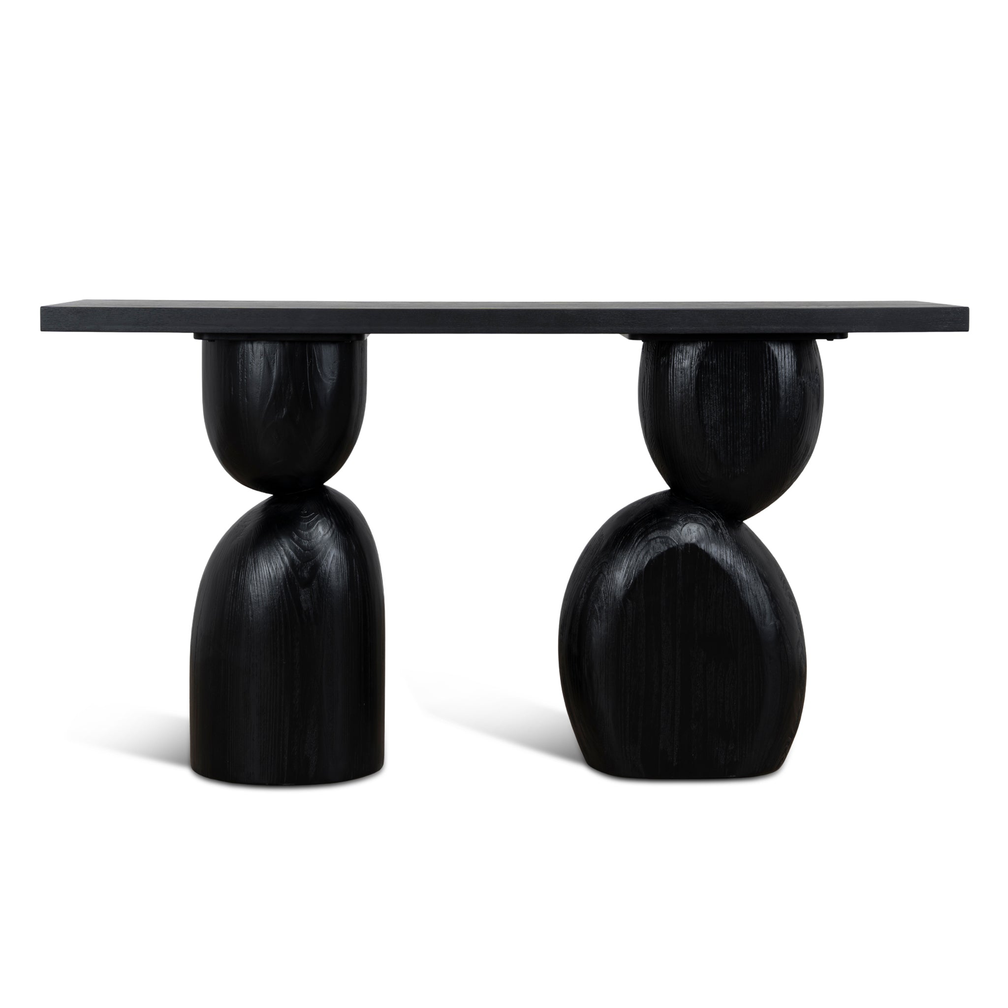 160cm Elm Console Table | Full Black | Myka Home - View 2