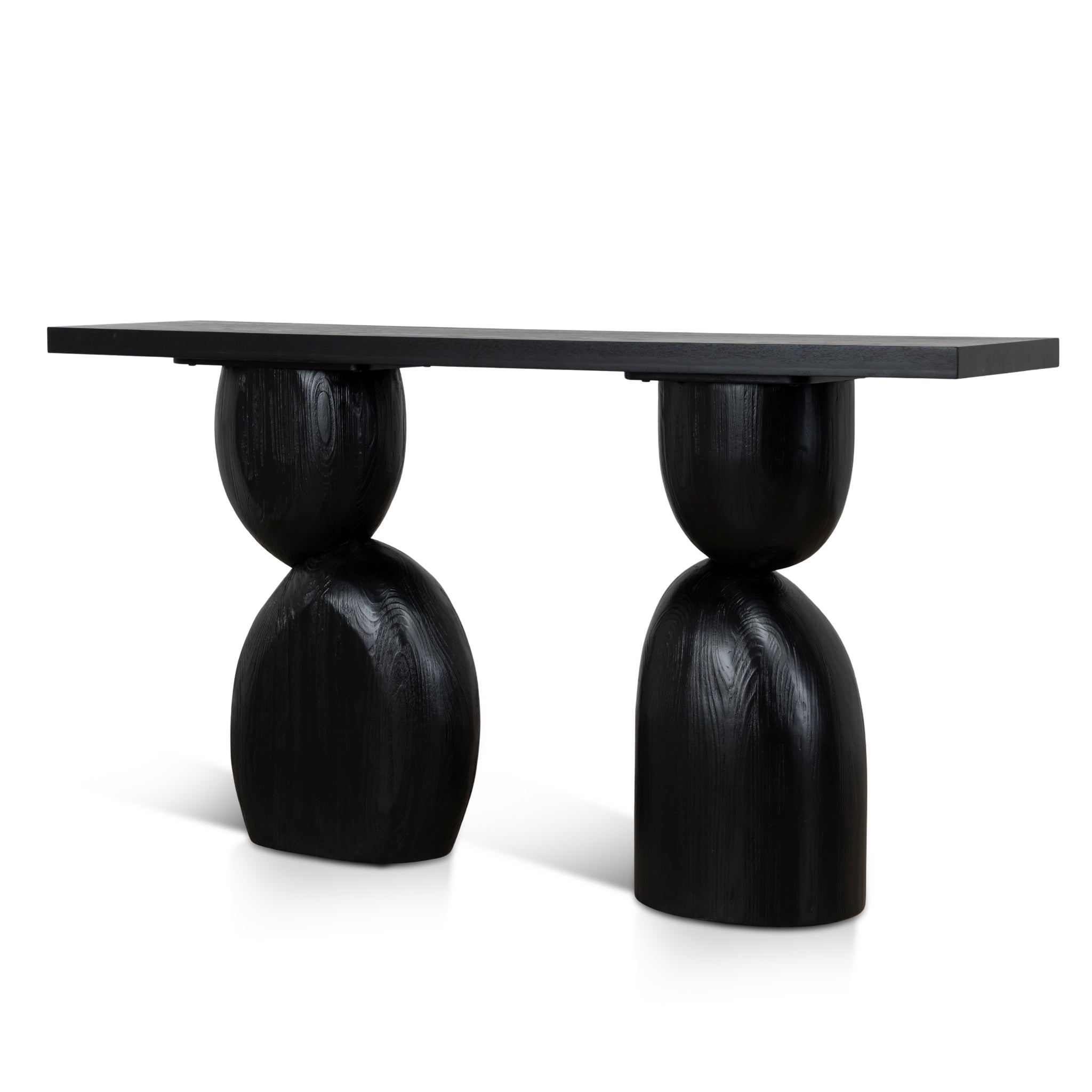 160cm Elm Console Table | Full Black | Myka Home - View 4