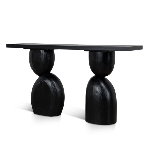 160cm Elm Console Table | Full Black | Myka Home - View 4