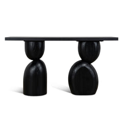 160cm Elm Console Table | Full Black | Myka Home