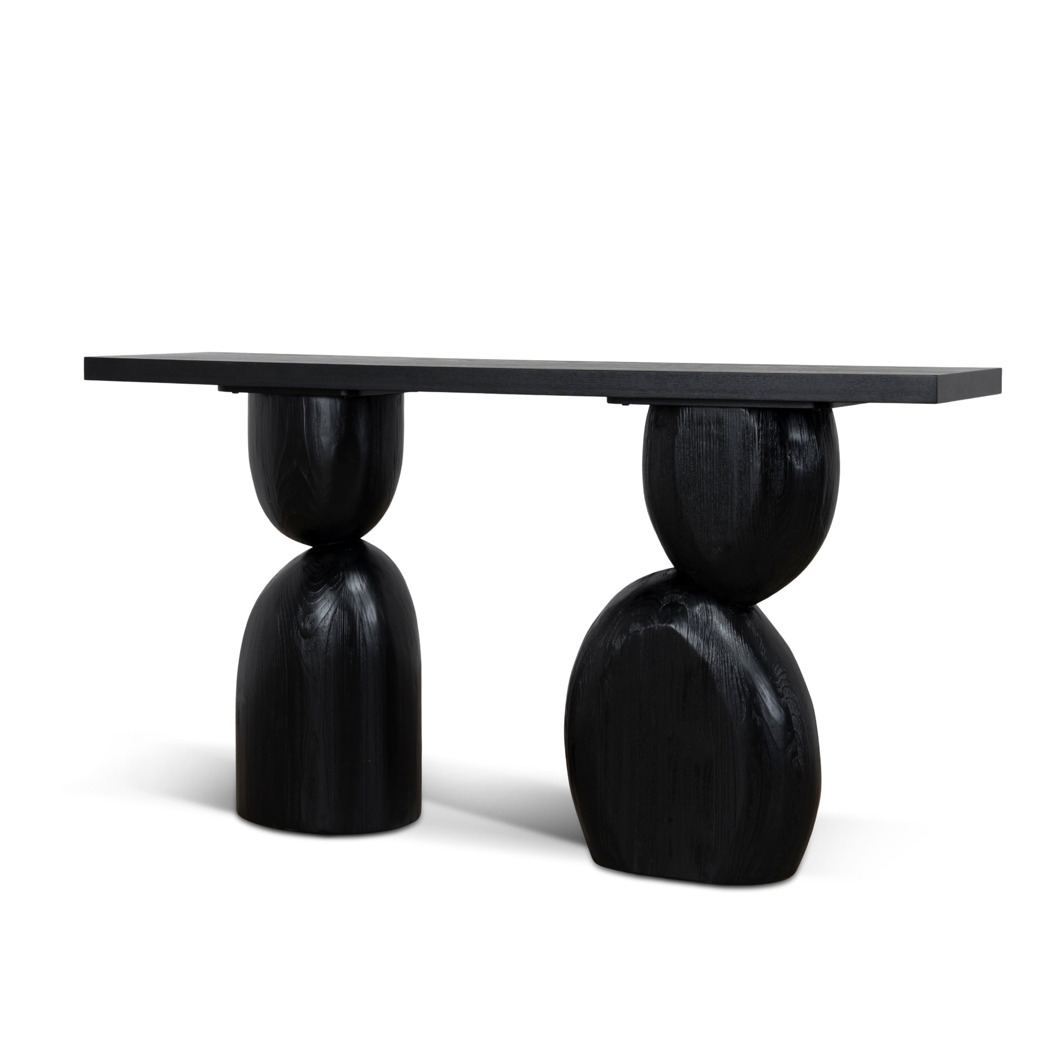 160cm Elm Console Table | Full Black | Myka Home
