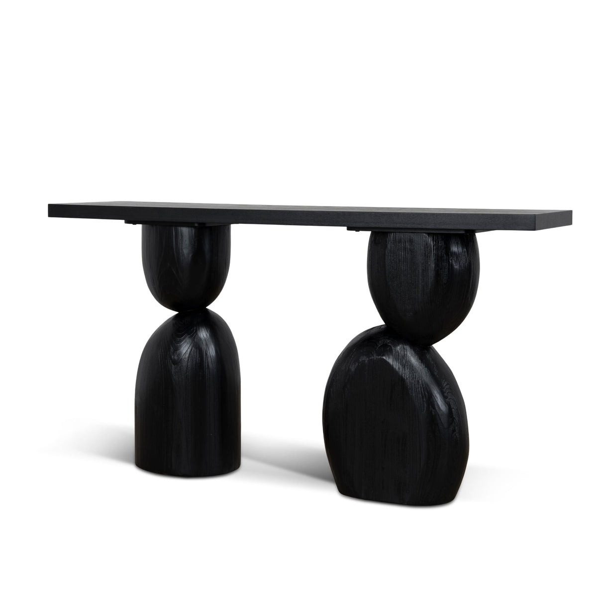 160cm Elm Console Table | Full Black | Myka Home