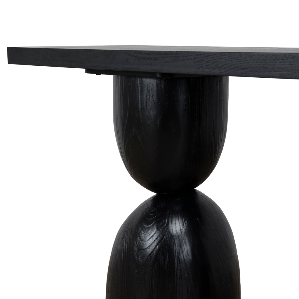 160cm Elm Console Table | Full Black | Myka Home - View 5