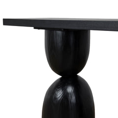 160cm Elm Console Table | Full Black | Myka Home