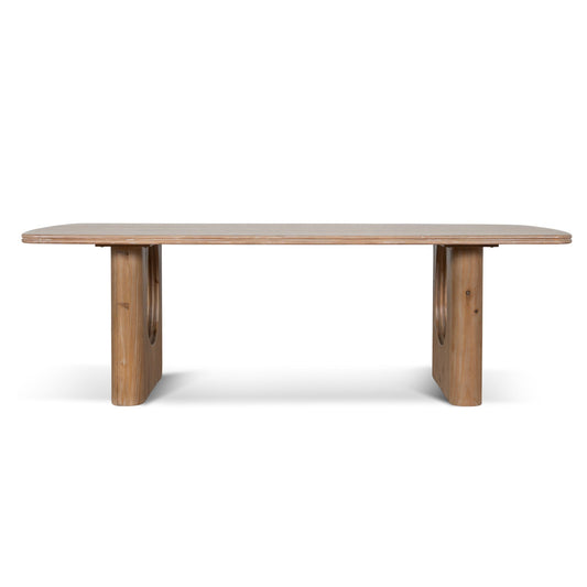 240cm Elm Dining Table | Natural | Myka Home