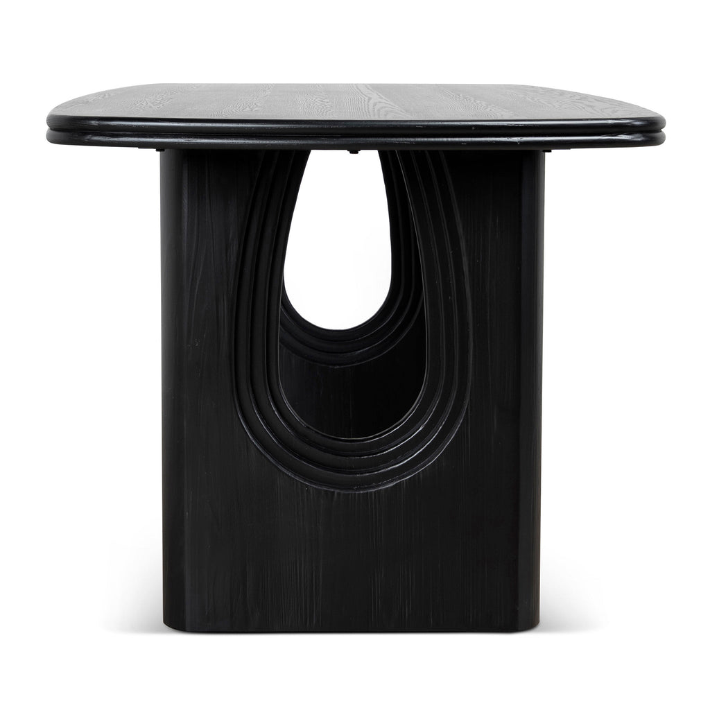 1.8M Elm Dining Table | Full Black | Myka Home