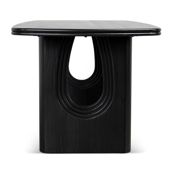 1.8M Elm Dining Table | Full Black | Myka Home