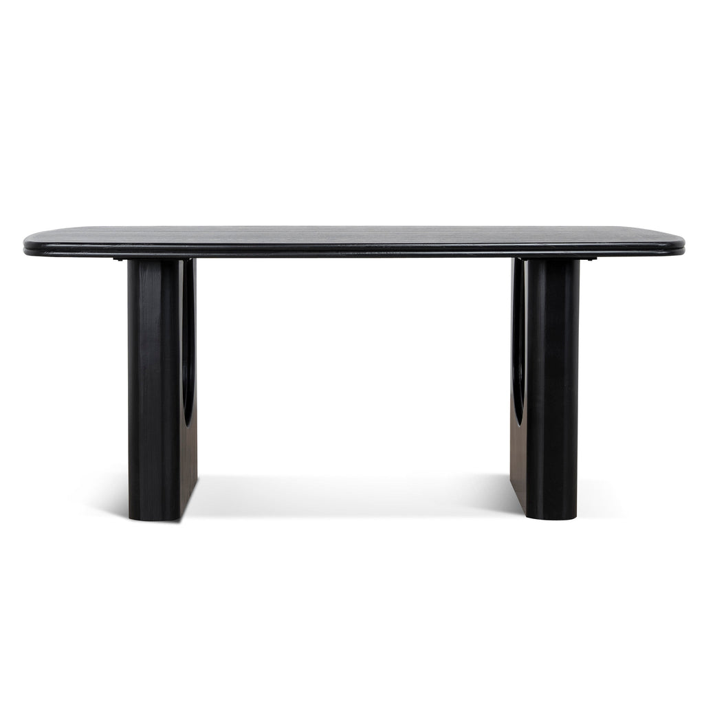 1.8M Elm Dining Table | Full Black | Myka Home