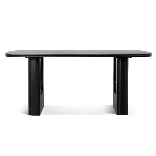 1.8M Elm Dining Table | Full Black | Myka Home