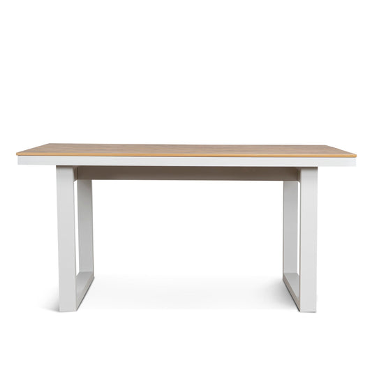 160cm Sand White Outdoor Dining Table | Natural | Myka Home