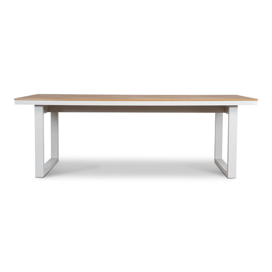 2.3m Sand White Outdoor Dining Table | Natural | Myka Home