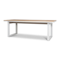 2.3m Sand White Outdoor Dining Table | Natural | Myka Home