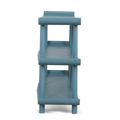 Wooden Shelving Unit | Light Blue | Myka Home
