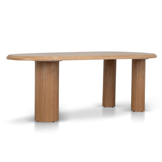 2.1m Oval Dining Table | Natural | Myka Home