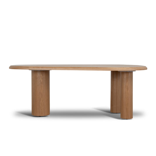 2.1m Oval Dining Table | Natural | Myka Home