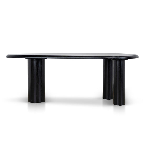 2.1m Oval Dining Table | Full Black | Myka Home - View 2