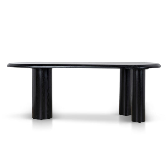 2.1m Oval Dining Table | Full Black | Myka Home