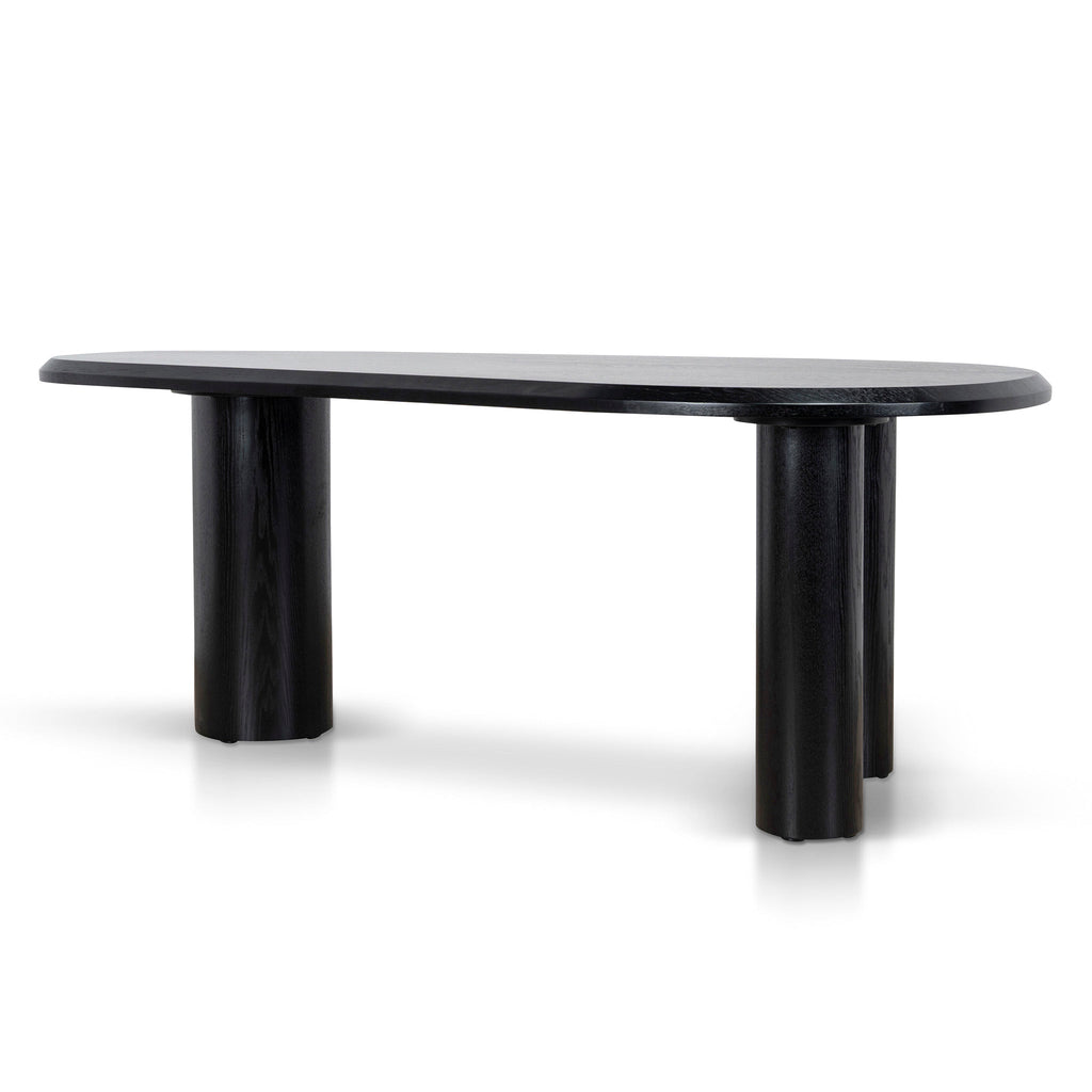 2.1m Oval Dining Table | Full Black | Myka Home - View 3