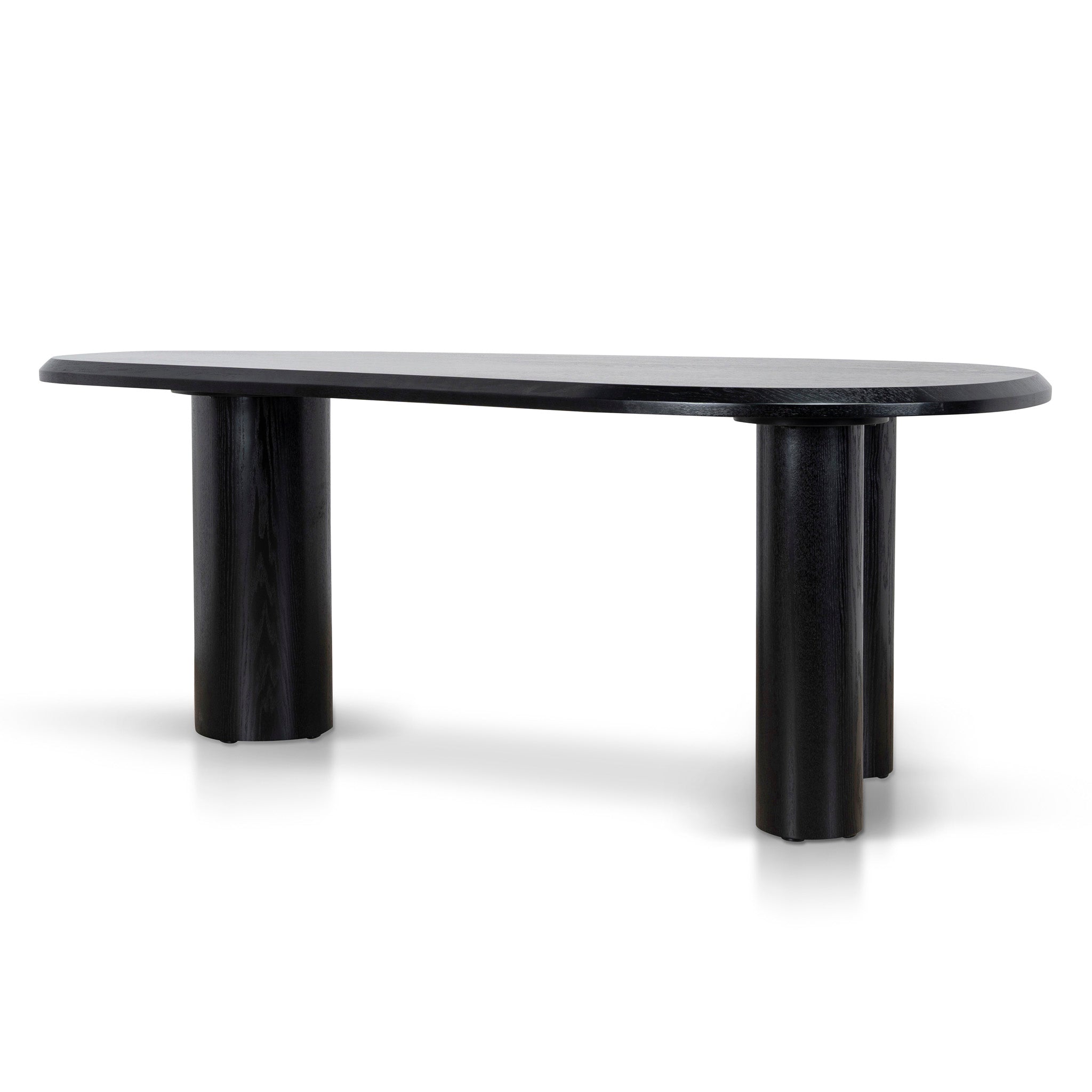 2.1m Oval Dining Table | Full Black | Myka Home - View 3