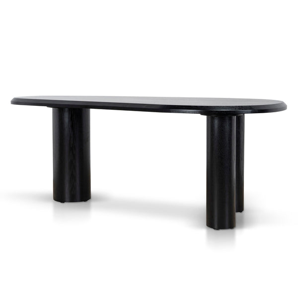 2.1m Oval Dining Table | Full Black | Myka Home - View 3