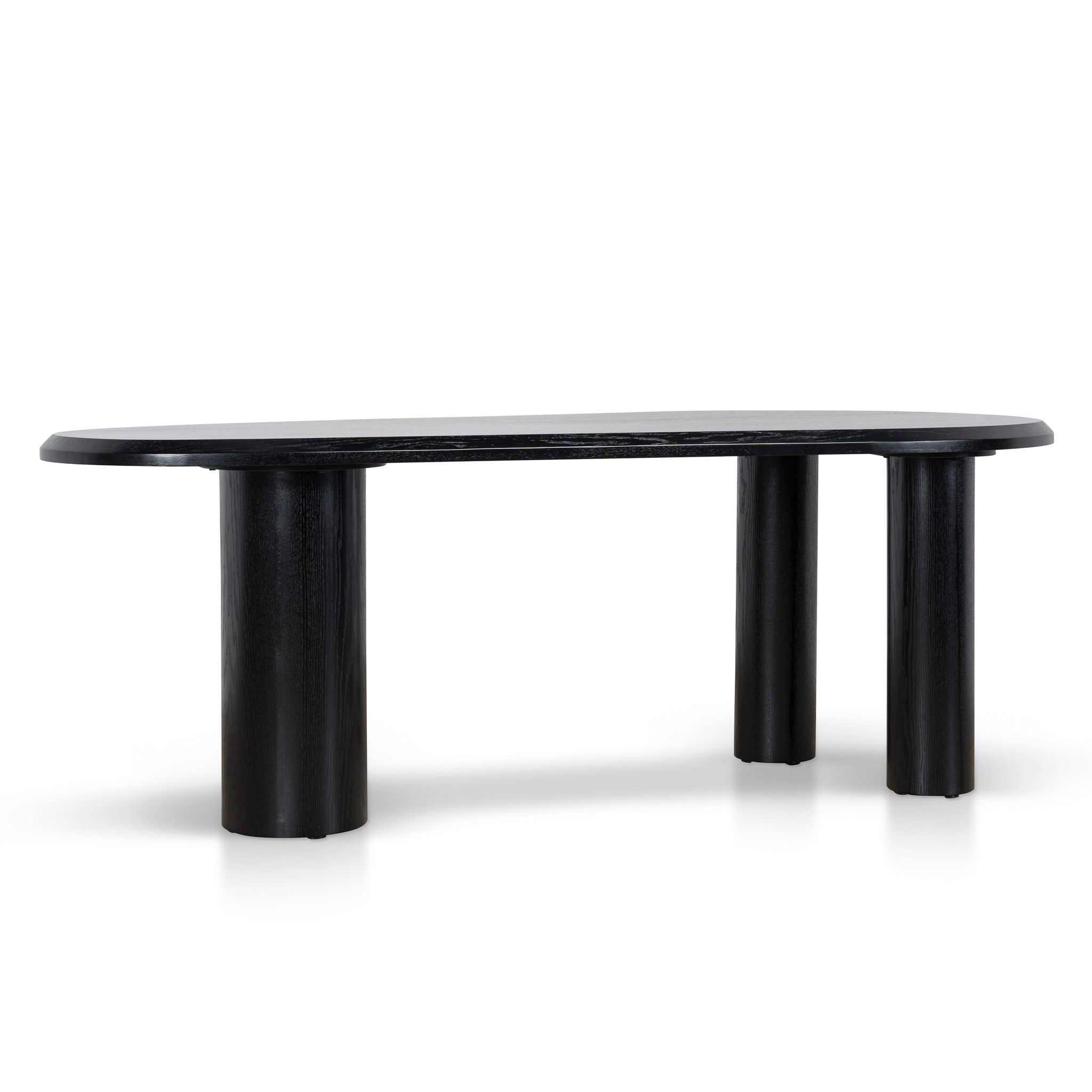 2.1m Oval Dining Table | Full Black | Myka Home