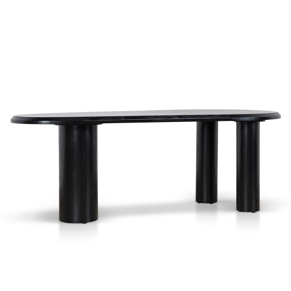 2.1m Oval Dining Table | Full Black | Myka Home