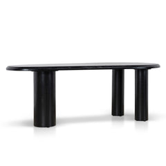 2.1m Oval Dining Table | Full Black | Myka Home