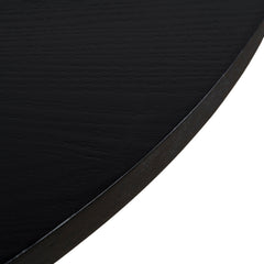 120cm Round Dining Table | Full Black | Myka Home