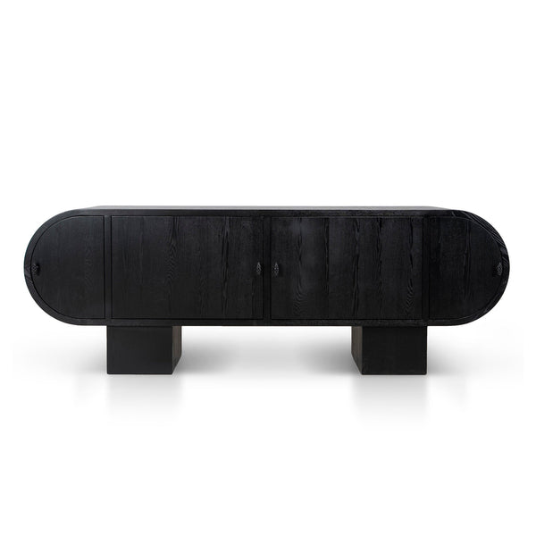 2.2M Sideboard Unit | Full Black | Myka Home