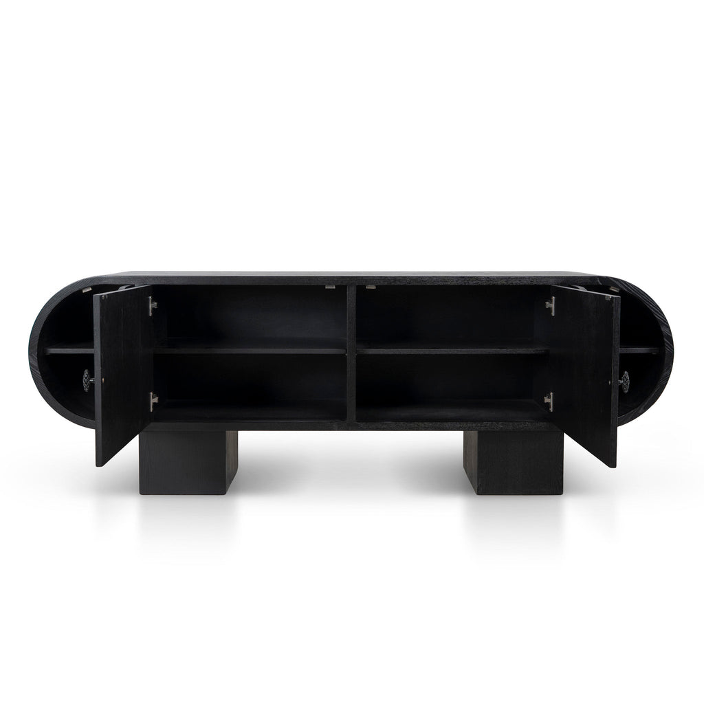 2.2M Sideboard Unit | Full Black | Myka Home