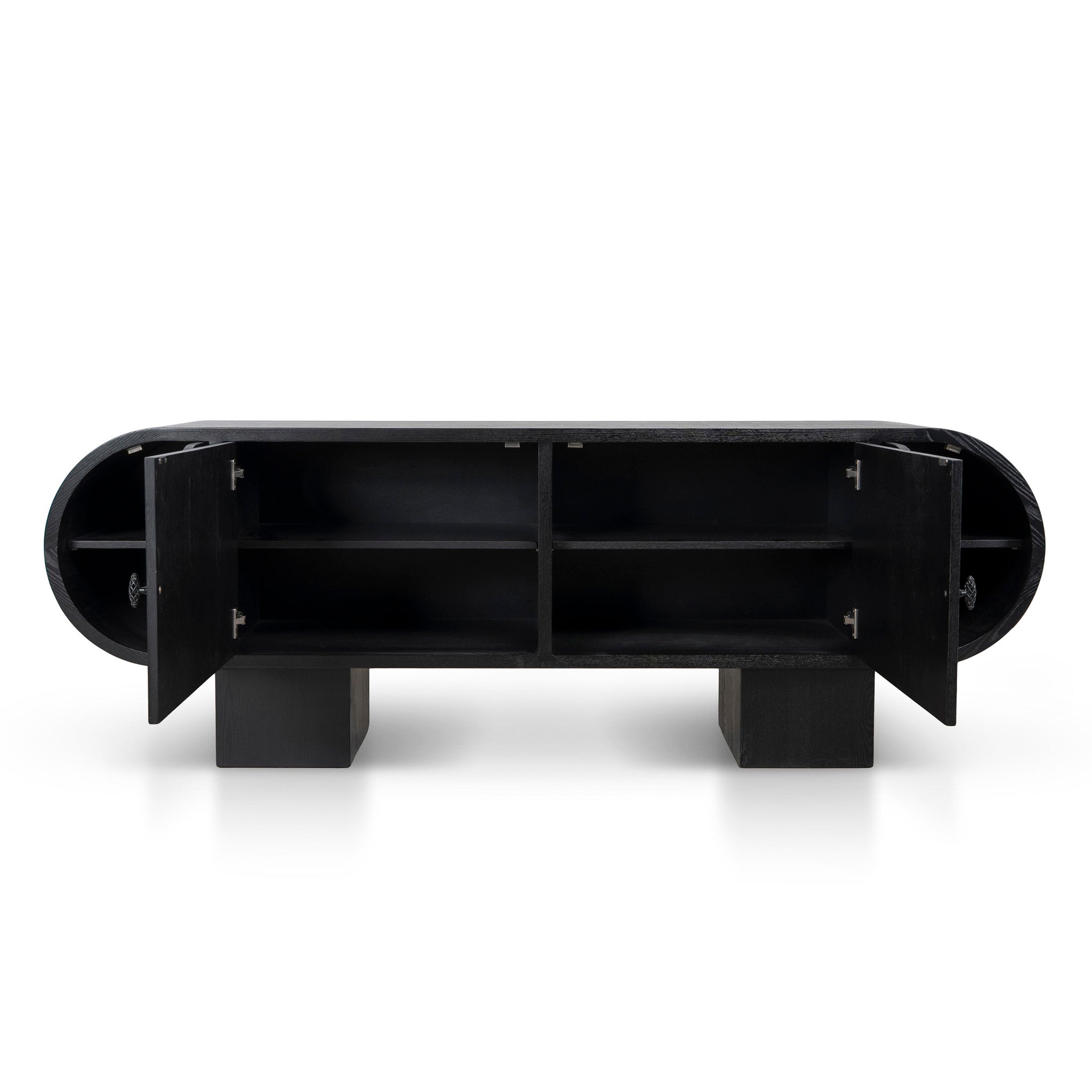 2.2M Sideboard Unit | Full Black | Myka Home